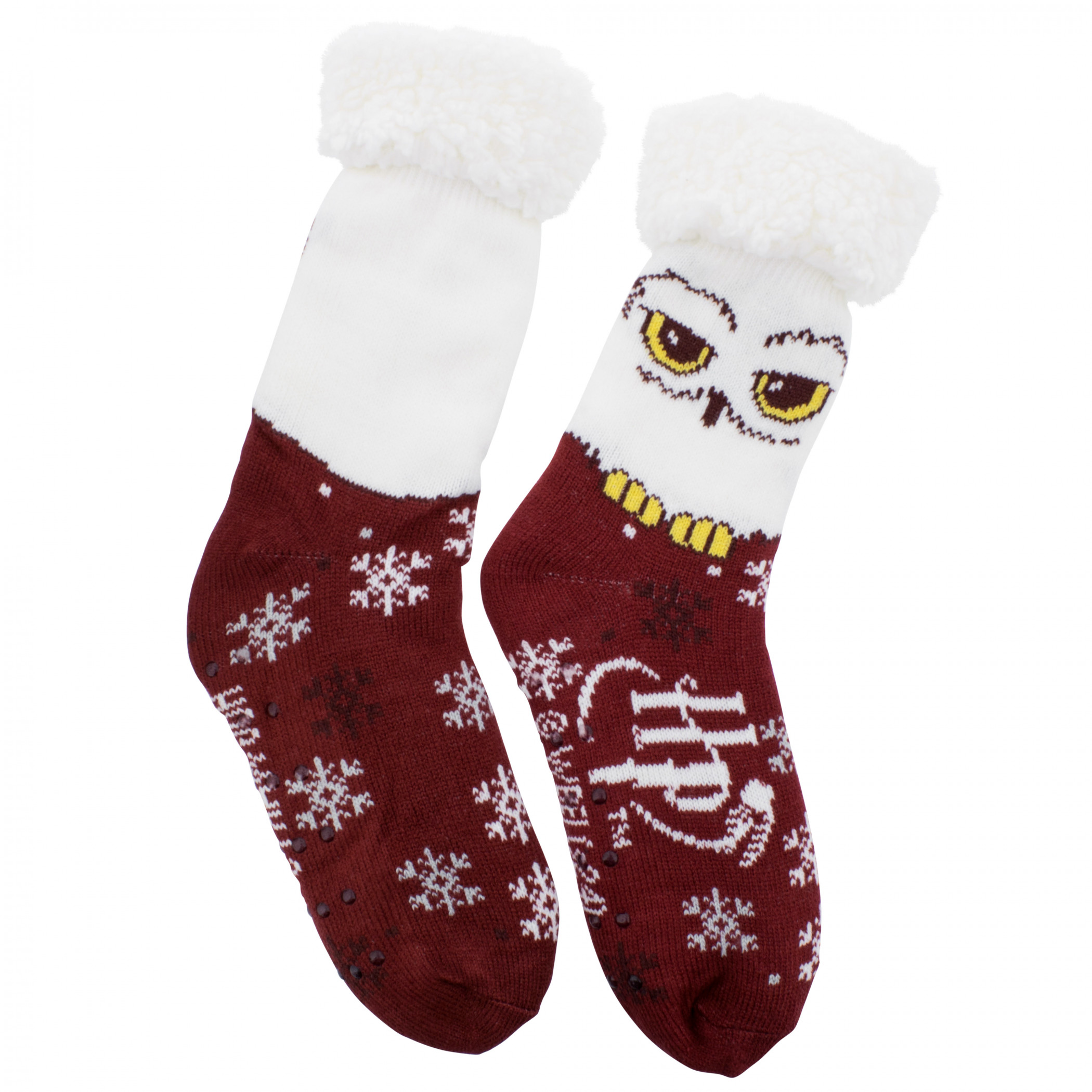 Harry Potter Burgundy Hedwig Cozy Cabin Socks